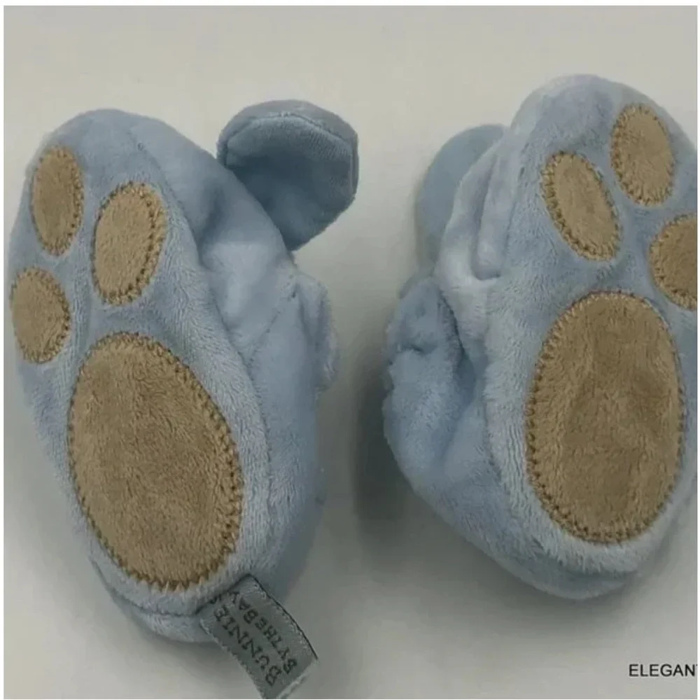 Bunnies By The Bay Adorable Blue Puppy Baby Boy Slip On Booties Shoes 0-6 months